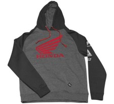 Factory Effex Men's Honda Wing Hoody L Charcoal/Black 22-88304