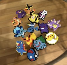 14 Pcs Pokemon Shoe Charms For Crocs Anime Charms