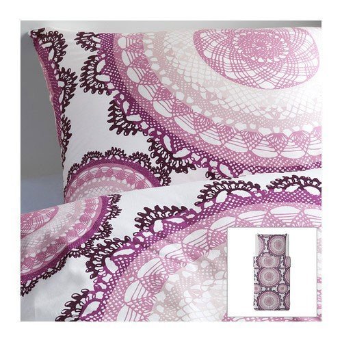 IKEA Lit Lyckoax 2-teilig 155 X 220 CM Litterie Blanc Mauve Rose Neuf ! Scellé - Bild 1 von 1
