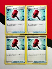 Crushing Hammer Trainer Item x4 159/202 Sword & Shield Pokemon Playset 4x NM
