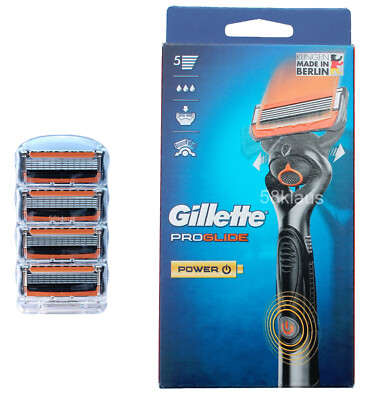 Gillette Proglide Power Rasierer mit Flexball + 4 Rasierklingen im tKh=  5