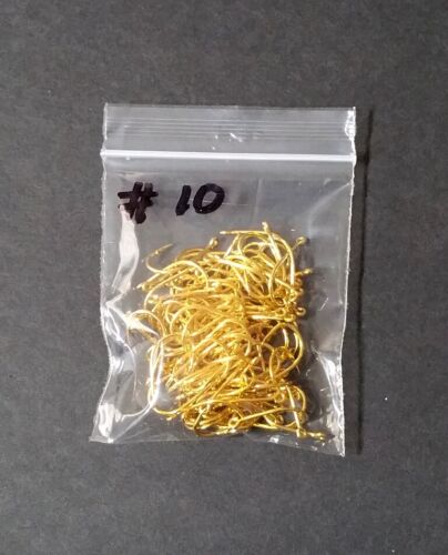 100 Pcs/Lot of Carbon Steel Off Set Gold Fishing Hooks ~ US SHIP !! - Picture 15 of 20