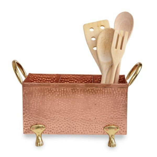 Copper Mud Pie Caddy Kitchen Utensil