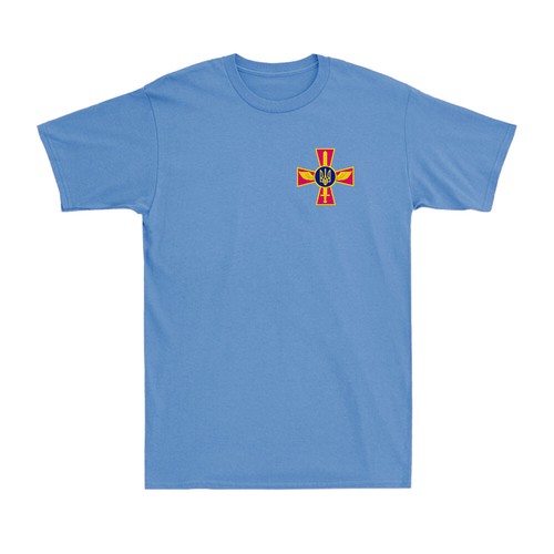 Ukrainian Air Force Emblem Funny Ukraine Armed Forces UAF Pocket Symbol T-Shirt - Picture 8 of 9