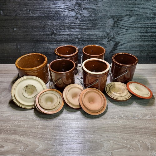 6er Set Flip-Lock Vintage Topf Kanister - Bild 5 von 11