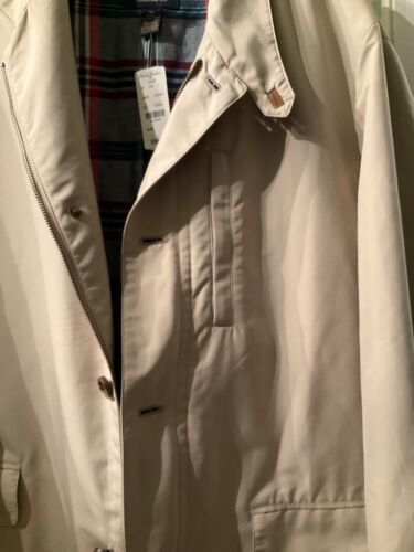 NEW $348 Brooks Brothers Lightweight Nylon Field Jacket Lined w/ Plaid - XL - Picture 3 of 6