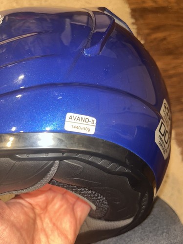 OGK KABUTO Motorcycle Open Faced Helmet AVAND-2 Blue Size XXL 62-63cm DOT Cert - Picture 11 of 13