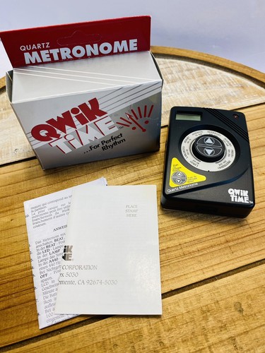 Qwik Time QT-3 Quarz Metronom schwarz tragbar - getestet