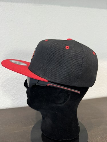 RETRO SAN FRANCISCO 49ers NINERS LOGO BLACK & RED ADULT SIZE SNAPBACK HAT NEW 🏈 - Picture 4 of 8