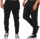 New Men's Nike Air Fleece Joggers Tracksuit Bottoms Jogging Pants Slim Fit Black