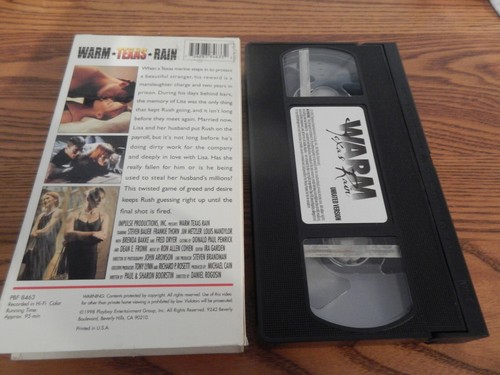 WARM TEXAS RAIN 1998 SKIN-A-MAX UNRATED EROTIC THRILLER VHS RARE OOP SEXY - Picture 2 of 2
