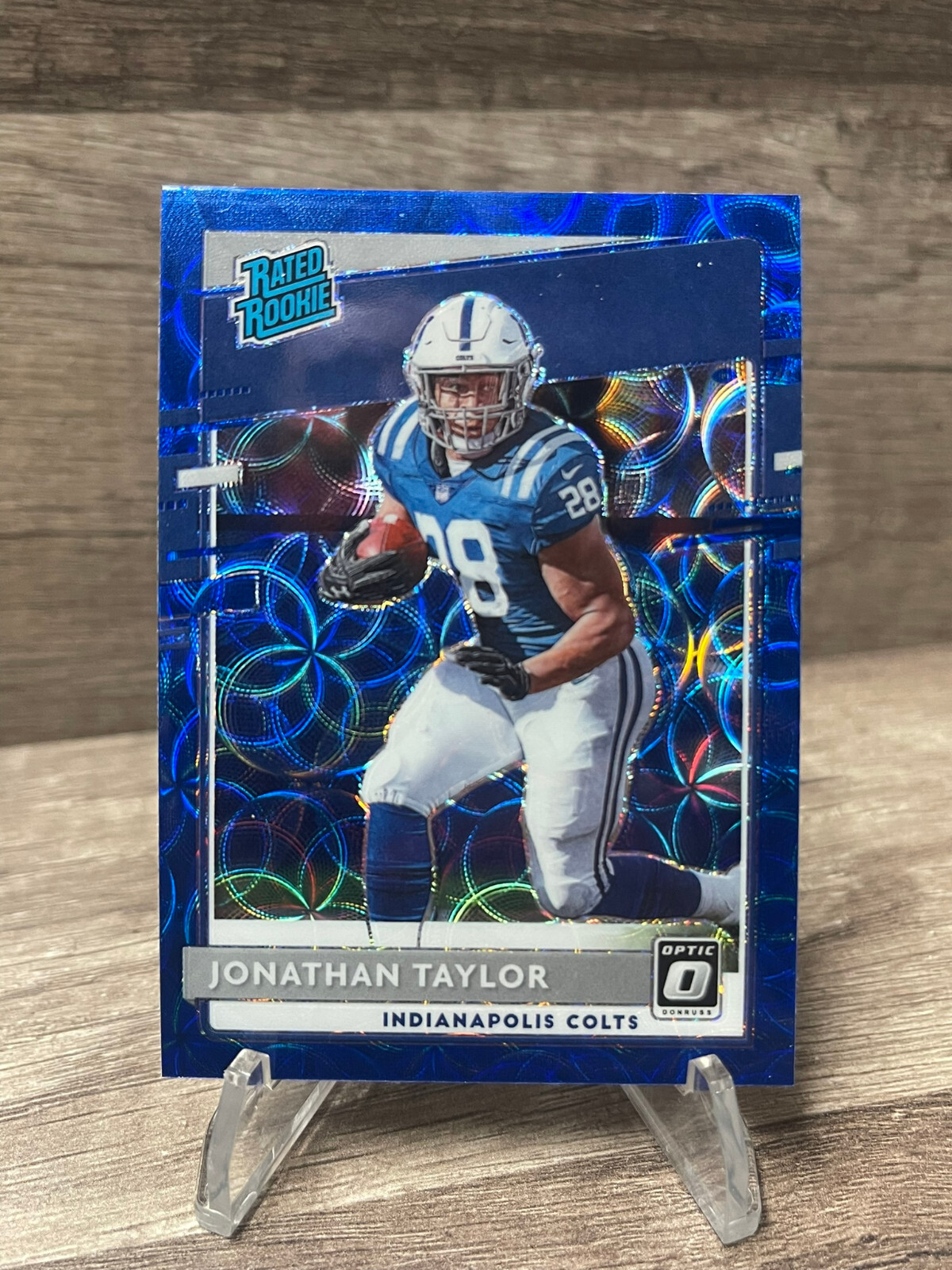 2020 Donruss Optic #167 Jonathan Taylor Blue Scope Indianapolis Colts TC5716