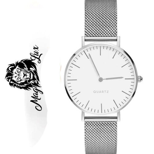 Orologio uomo donna unisex cinturino cassa grande in acciaio cari colori - Foto 16 di 21
