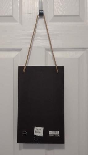 Paris Themed Wood Blackboard Chalkboard w/ Rope Message Notice Sign ESMERY CABON - Picture 2 of 3
