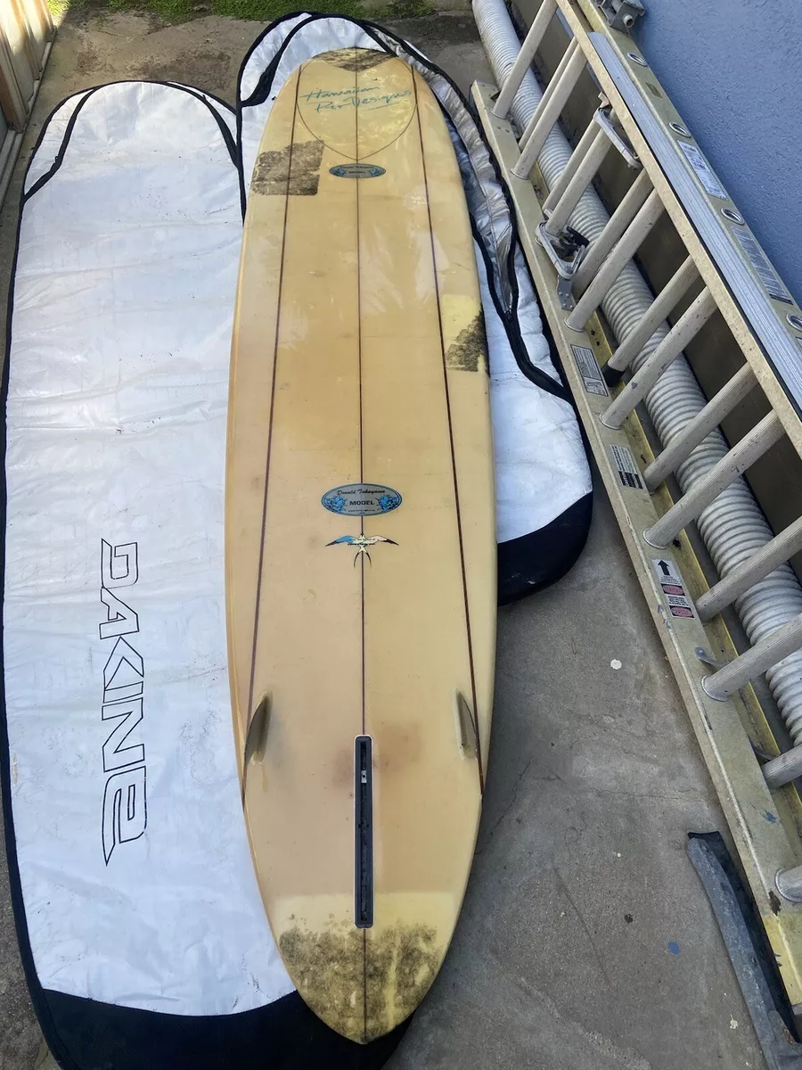 HAWAIIAN PRO DESIGNS HAND SHAPED SURFBOARD - DONALD TAKAYAMA 9FT - 6 INCHES