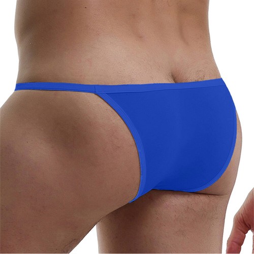 Men's Underwear G-String Panties Thong Mini Briefs Solid Bikini Low Rise Light - Foto 19 di 31