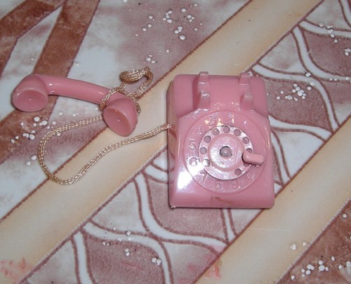 1960S1 TELÉFONO BARIE DE COLECCIÓN ESFERA DE METAL PARA TRAJES TEMPRANOS, ASIENTOS DE BEBÉ, RARO - Imagen 2 de 3