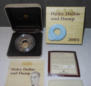 ホーリーダラー 純銀 1オンス 1988 Australia Holey Dollar and Dump Silver Coins | eBay