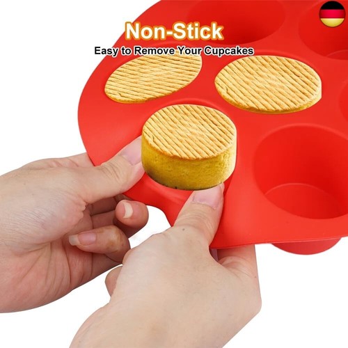 3 stück Air Fryer Silikon Muffinform,7 tassen Muffinform Heißluftfritteuse A - Bild 6 von 7
