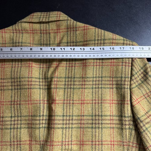 Belvest Bergdorf Goodman Men's 42R (52 it) Mustard Brown Wool Blazer Tweed - Picture 9 of 11