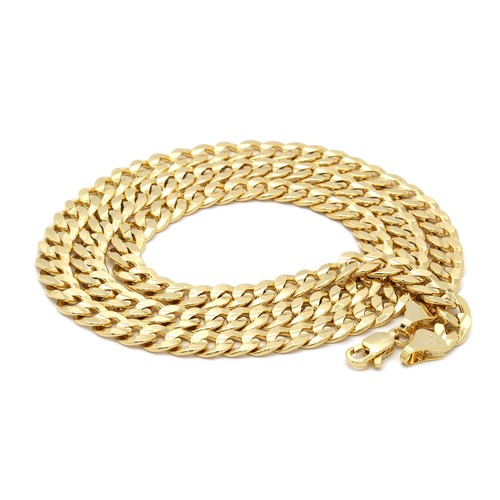 Men's 14k Gold Plated SMALL Jesus  Pendant 5mm 24" Cuban Necklace Chain - Picture 7 of 7