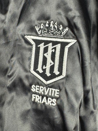 Vintage Auburn Sportswear Jacket Men's XL Black SERVITE FRIARS CATHOLICS USA - Picture 3 of 10