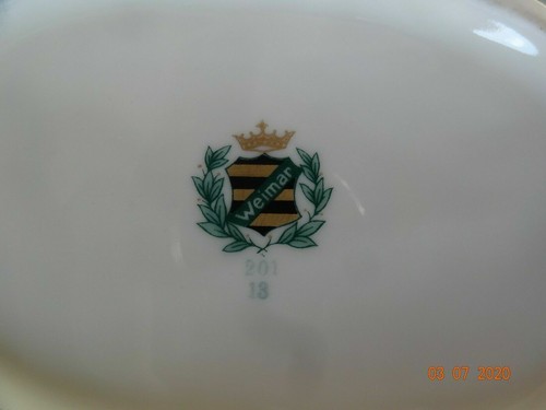 ein !!!! Weimar Kuchenteller mit Blütendekor, 20cm ,nie Gebraucht, Neuw. - Bild 3 von 3