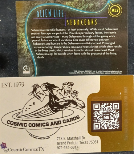 Rittenhouse 2001 Farscape Alien Life AL 7 Sebaceans - Picture 2 of 2