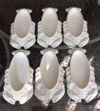 Set 6 - Bon Chef 5010 White Aluminum Lobster Shape Casserole Dish 9.25x4.25" NEW