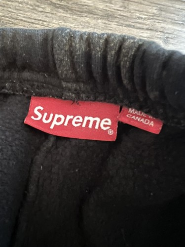 Corto de Encaje Blanqueado Supreme Negro Grande (SS17) Raro En Tienda Solo De Colección - Imagen 2 de 3