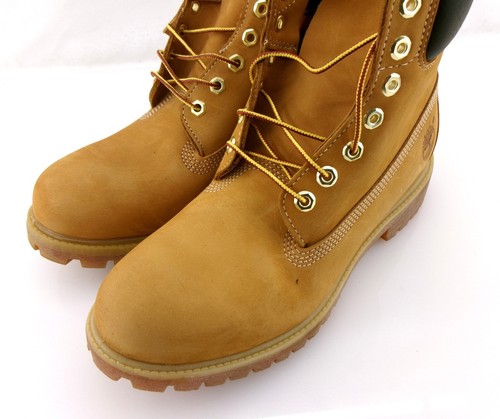 Timberland Zapatos 6 Pulgadas Premium Trigo/Marrón Hombres Botas Talla 10 - Imagen 6 de 7