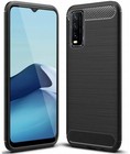 COQUE ETUI HOUSSE EN SILICONE ANTICHOC FIBRE DE CARBONE NOIR TPU Pour VIVO Y11S
