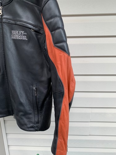 Harley Davidson Herren Galante Leder Rennjacke Medium - Bild 5 von 11