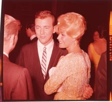 Sandra Dee Bobby Darin Candid 1960's Party Original 2.25 x 2.25 Transparency