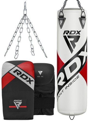 RDX Saco Boxeo Cuero Anti Swing 4/5 Pies Lleno Pesado Set De MMA Boxe Colgando - Imagen 19 de 234