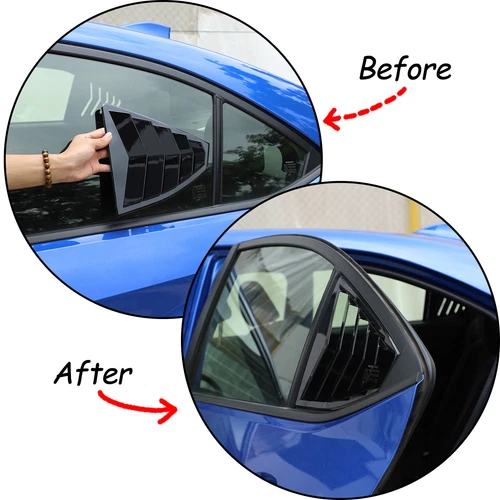 For Subaru WRX STI VB 2022-2025 ABS Gloss Black Rear Window Louver Cover Trims - Foto 2 di 16