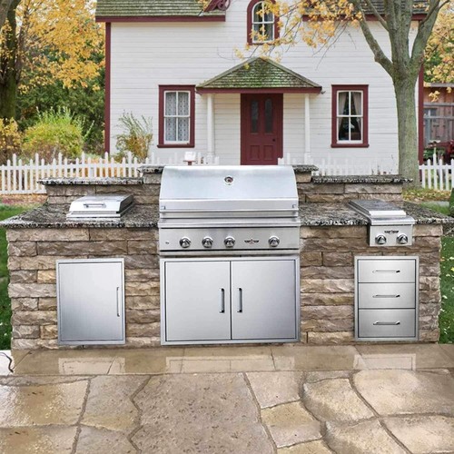 3 Size Outdoor Kitchen Door 304 Stainless Steel Single Access Cabinet Door NEW - Picture 3 of 33