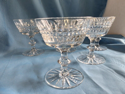 Vajilla de bar renacentista Séneca corte cristal 5 champán Sherbet alto 4-1/4" de alto como nueva - Imagen 8 de 10