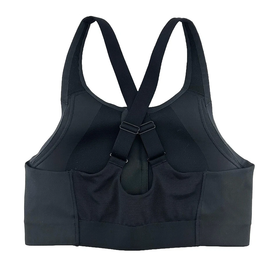 Sujetador deportivo ADIDAS Ultimate con cremallera frontal de alto impacto • Pequeño/Mediano • Negro Foto 3 de 4