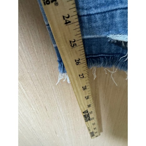 Paige Anthropologie $210 frayed raw edge straight cropped high rise jeans - 第 4/8 張圖片