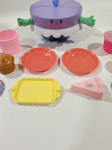 Vintage Kirsche fröhlicher Muffin Gebäck Cafe Spielset komplettes Set mit Tischset Tortentasse - Bild 3 von 10