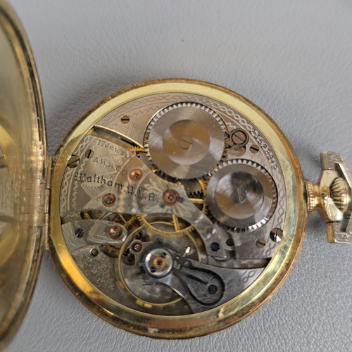 1924 Waltham Colonial B Thin 12s 14K Gold Filled Pocket Watch 17j A.W.W.CO - Video 1 of 1