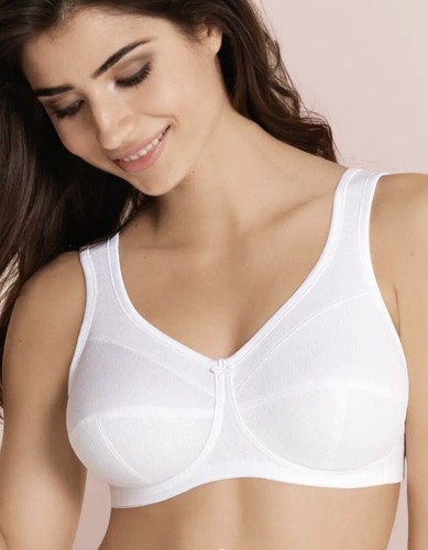 BNWT Anita Jana Non Wired Ample Bosom Support Bra- White 42F RRP£62 (2999)