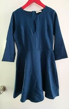 Everly Womens sz S Blue A-line Dress Made in USA