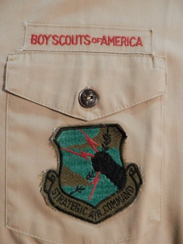 Vintage Men’s Tan BSA Boy Scouts of America Official Uniform Shirt - Picture 4 of 7