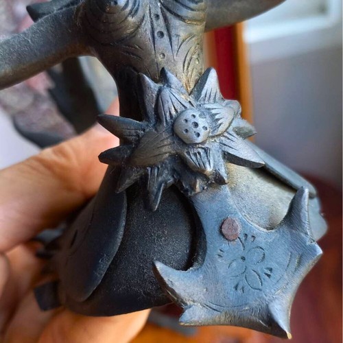 RAR!! ANTIKE KINNAREE KINNARA BRONZE SKULPTUR THAI LITERATUR KUNST PAAR STATUE - Bild 19 von 24