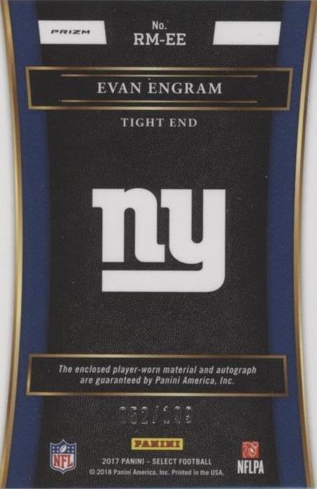 2017 Panini Select Evan Engram #RM-EE
