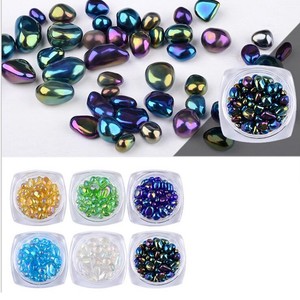 Gam-Belle-1-Box-Beads-Rainbow-Nail-Art-Rhinestone-Small-Holographic-Chameleon