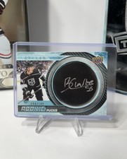 2023-24 Upper Deck Trilogy Rookie Signature Pucks Brandt Clarke /149 Auto