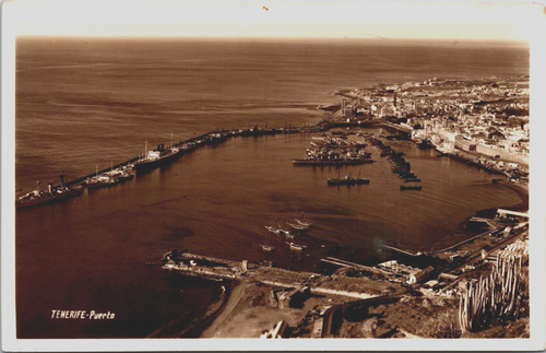Spain Tenerife Puerto Vintage RPPC C110 - 第 1/2 張圖片